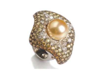 Ring BLOOMING - PEARLS collection