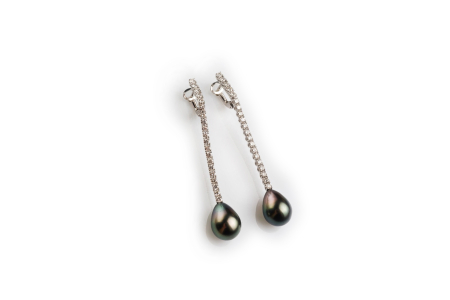 STRING Earrings, PEARLS collection